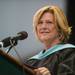 Pioneer's Principal Cyntia Leaman addresses the graduates during Pioneer's class of 2013 graduation ceremony at EMU's Convocation Center, Thursday, June 6.Courtney Sacco I AnnArbor.com